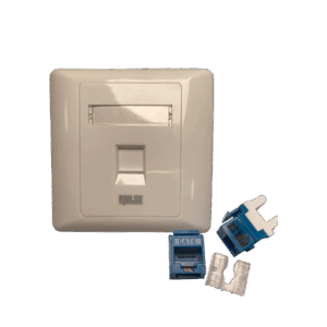 86×86 faceplate & Cat.6 Keystone Jack